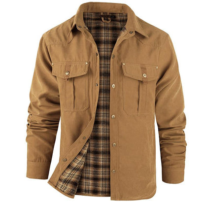 VistaWork – Camisaco utilitario versátil con forro de franela