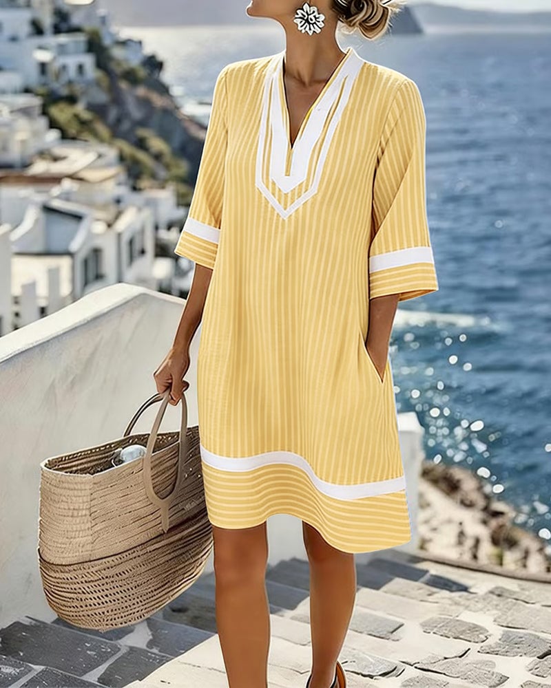 UrbanStripe – Alltagskleid mit Taschen für den Sommer