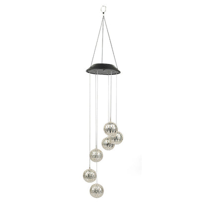 LunaBreeze Chime – Amuleto de Luz Solar para Jardín Resistente a la Intemperie