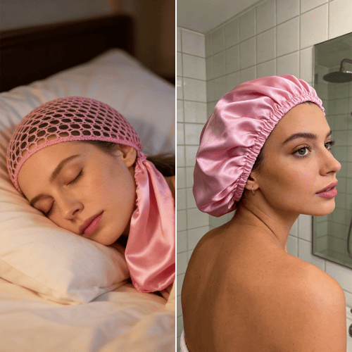 FrizzFree – Gorro de malla para el pelo para dormir