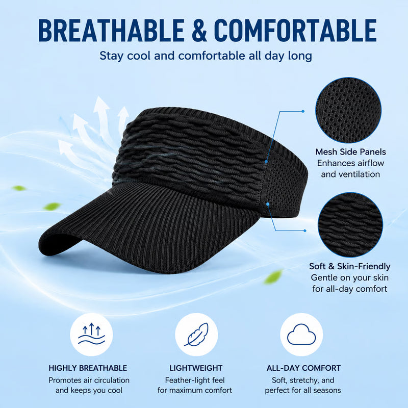 BreezeShade – Gorra abierta de protección solar para mujer