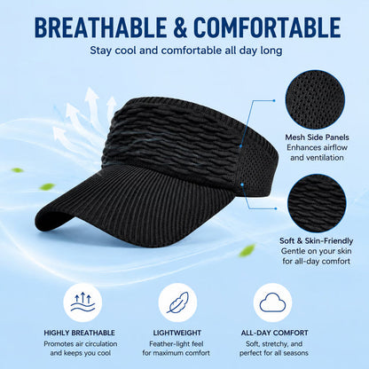 BreezeShade – Gorra abierta de protección solar para mujer