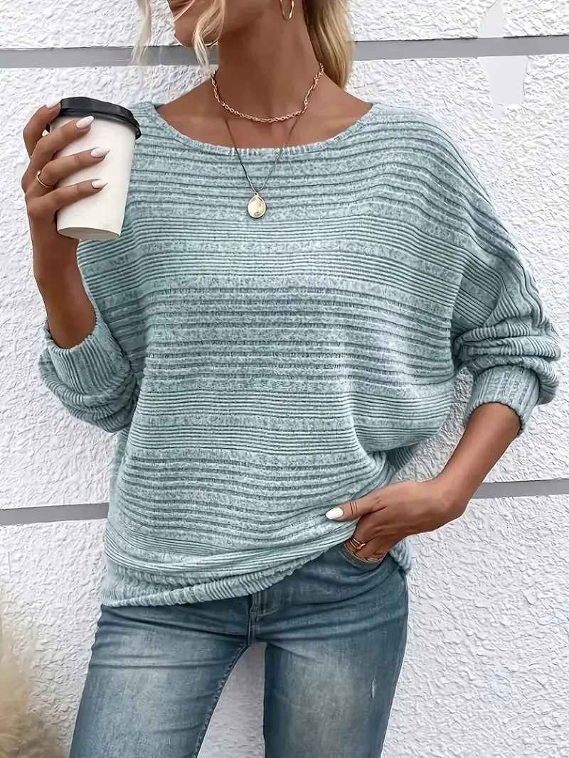 SoftAura – Damen-Pullover mit Fledermausärmeln