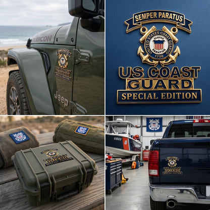 Guardacostas - Insignia Metálica Emblema Semper Paratus