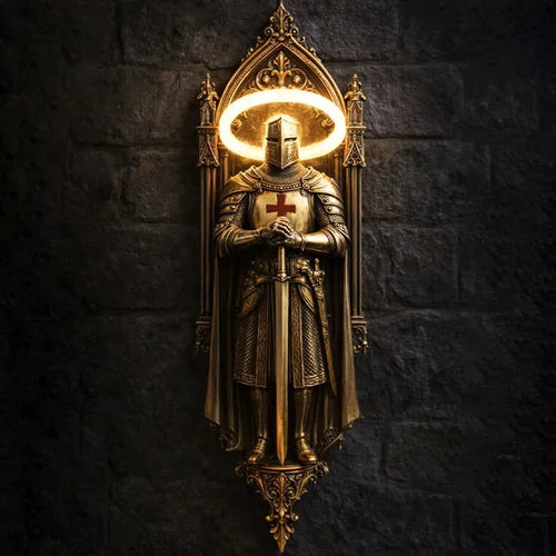 KnightGlow – Lámpara de Pared Caballero Medieval