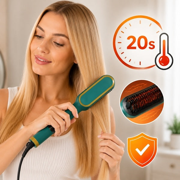 HairEase – Alisador de cabello de cerámica antiencrespamiento