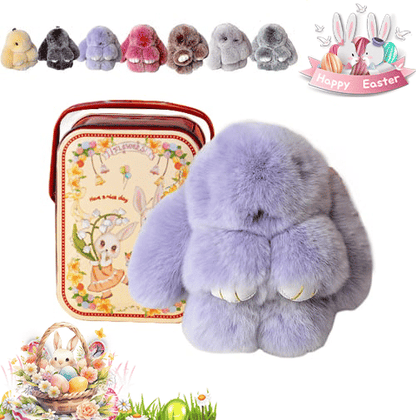 HopCharm – Llavero de peluche con conejito adorable