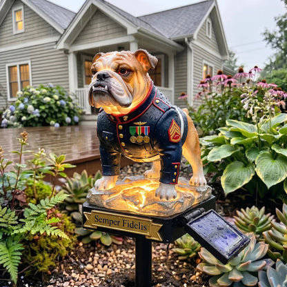 DevilDog – Semper Fidelis Solar-Gartenleuchte