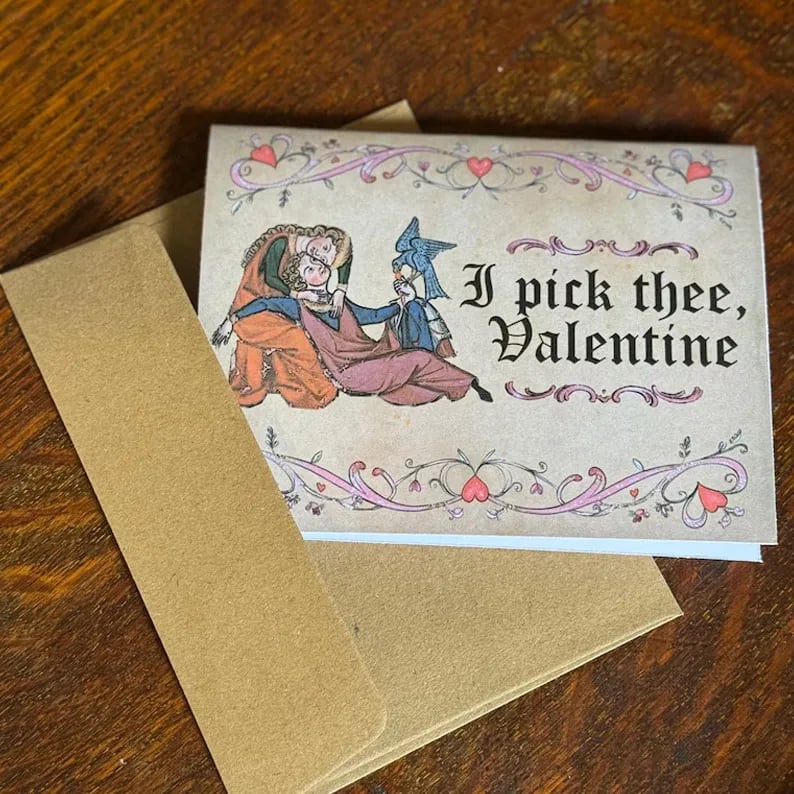 🔥HEISSER SALE 50% RABATT – Mittelalterliche Valentinskarten