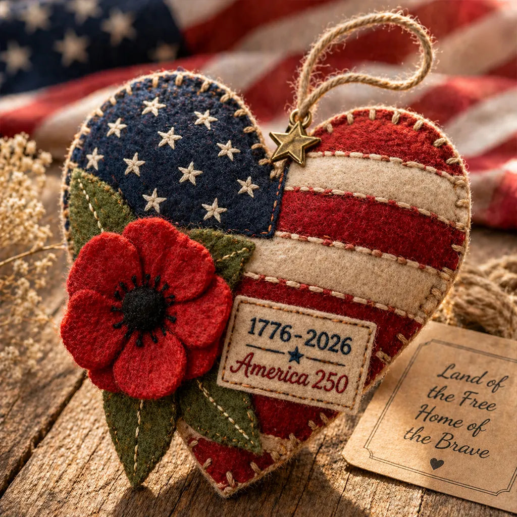 PoppyCraft – Kit de Adorno de Cruz Patriótica para Hacer Tú Mismo