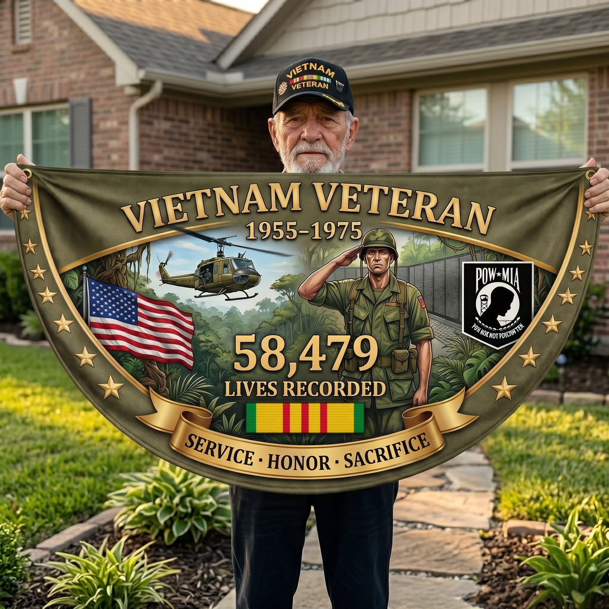 FreedomEcho – Estandarte en homenaje a los veteranos de Vietnam