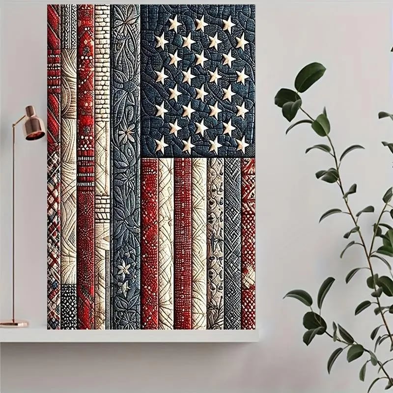 DiamondCraft – DIY 5D-Diamant-Malset „Amerikanische Flagge“
