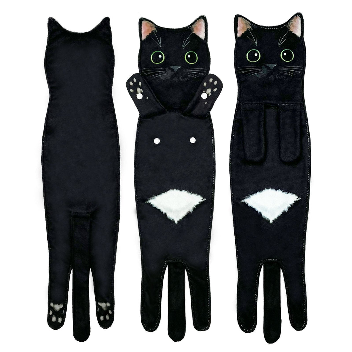 PurrfectlyClean – Toallas de mano con estampado de gatos de lo más divertidas