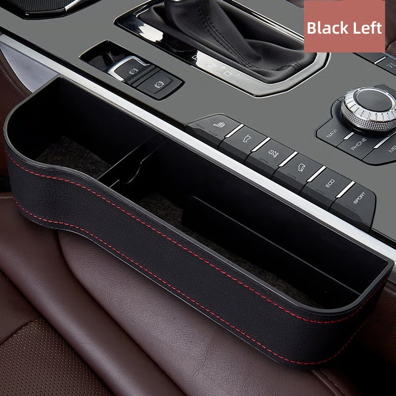 DriveMate – Organizador de Almacenamiento de Cuero Multiparte para Asiento de Coche