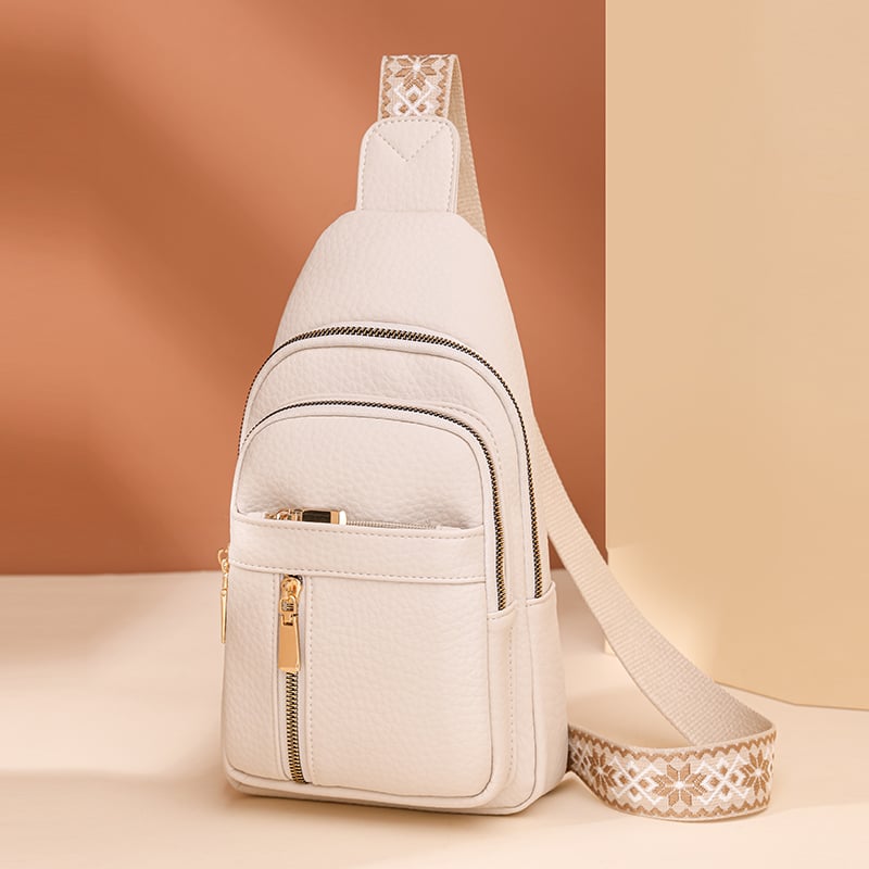 LuxeCarry – Bolso cruzado minimalista de color sólido
