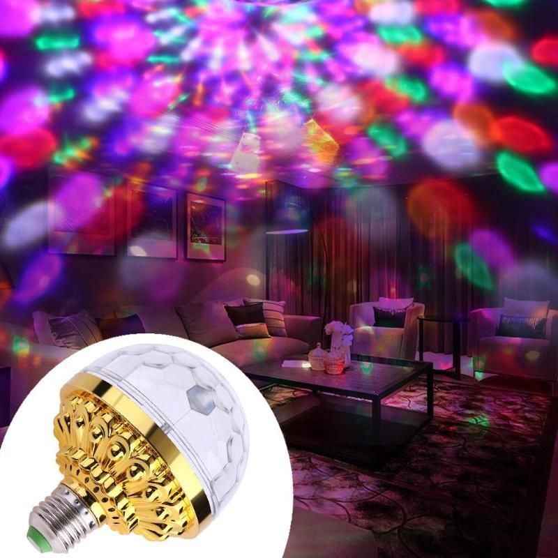 AuraParty – Luz de bola de discoteca giratoria colorida