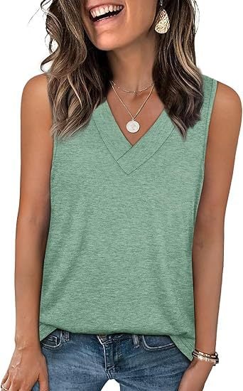 SoftEase – Top casual sin mangas para mujer de corte ajustado