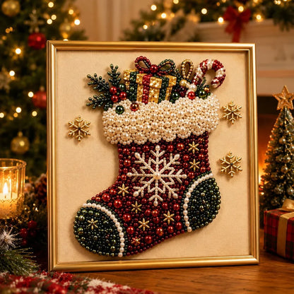 PearlCraft – Kit de pintura de diamante 3D premium de Navidad