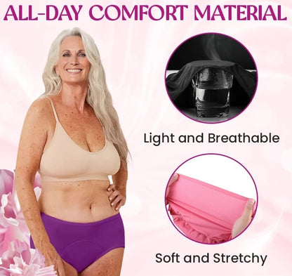 PureWear – Bragas menstruales de cintura alta a prueba de fugas