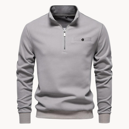 Lennox Mock-Neck-Pullover mit Reißverschluss | ALEVITA
