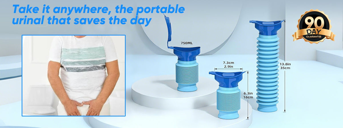 TravelRelief – Kompaktes, auslaufsicheres mobiles Urinal
