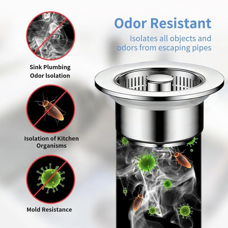 ClogFree - Colador y Tapón de Fregadero