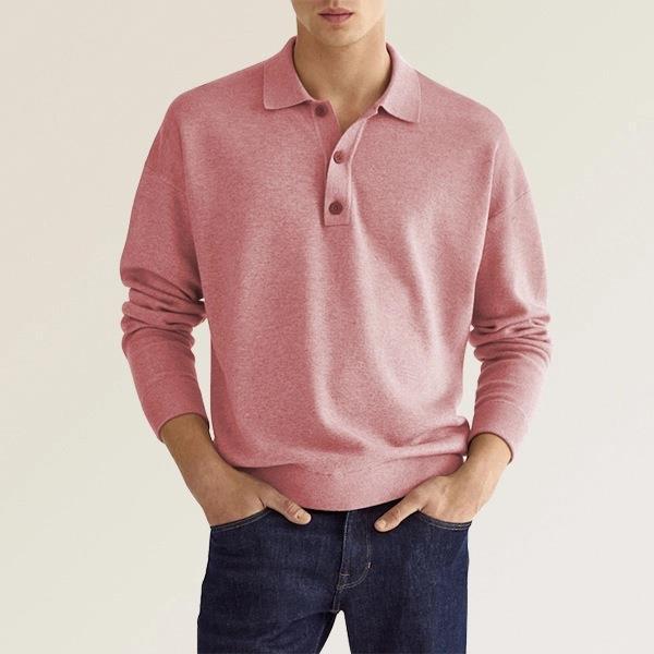 Men's Long-Sleeve Field Polo Shirt | ALEVITA