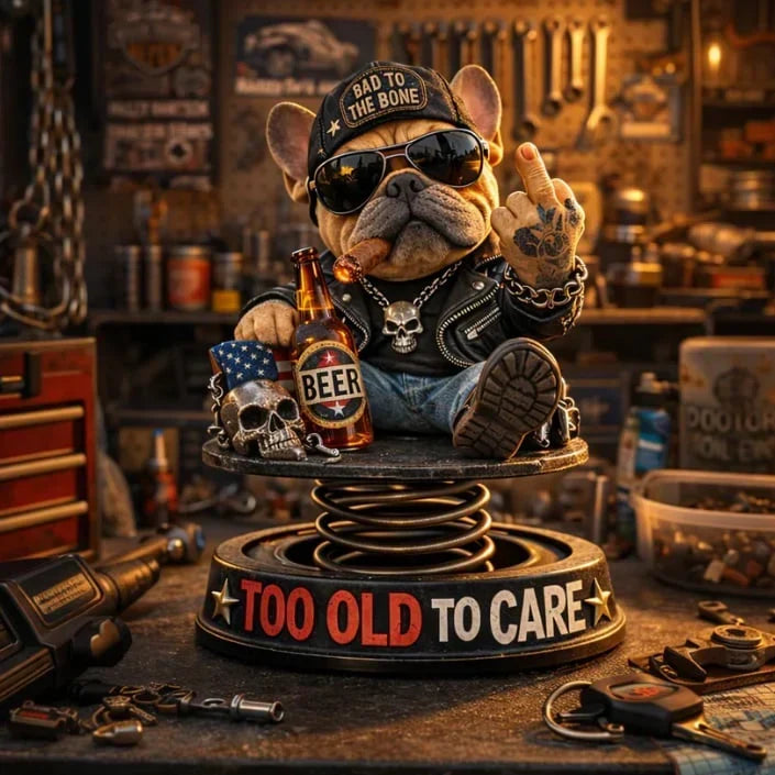 DashMood – „Too Old To Care“-Dashboard-Wackelkopf
