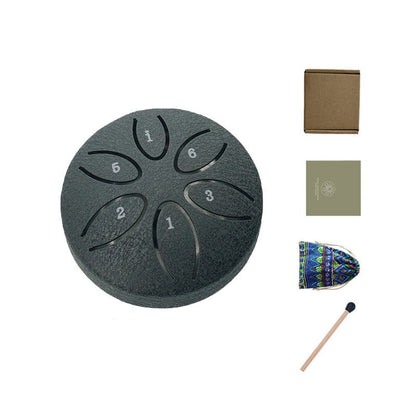 NatureBeat – Tambor de lluvia de acero para exteriores con púas para dedos