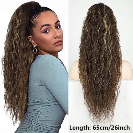 SilkiPony – Extensión de Cola de Caballo de Cabello Natural