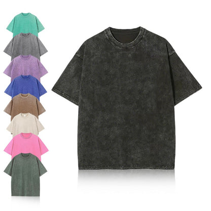 Oversoul – Camisetas desgastadas de corte holgado