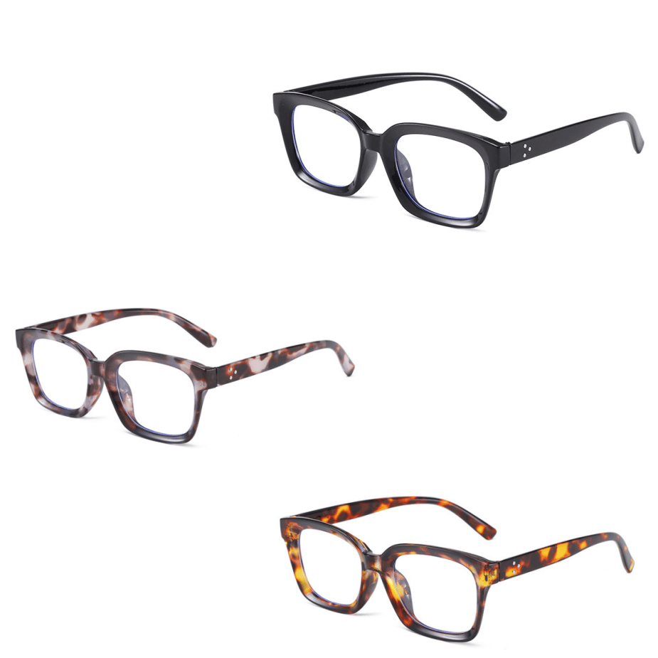 LuxeFocus – Gafas de lectura cuadradas con filtro de luz azul