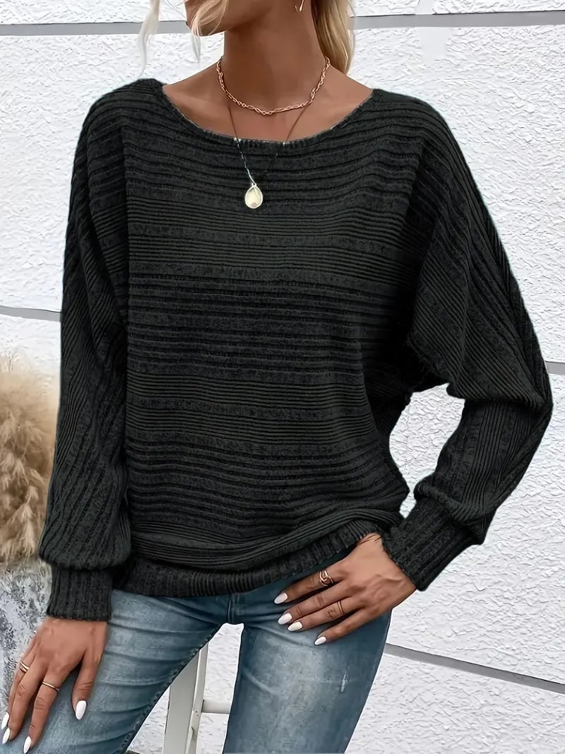 SoftAura – Damen-Pullover mit Fledermausärmeln
