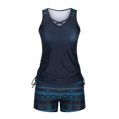 BeachBloom – Dezenter Bohemian-Tankini mit Shorts