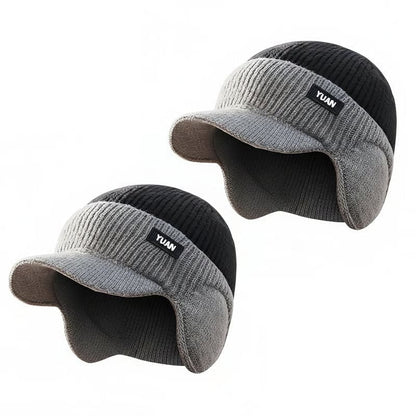 FrostFlex - Gorro de Invierno Cortavientos con Visera de Ajuste Elástico