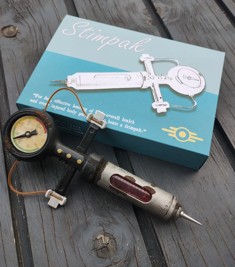 VaultAid – Coleccionable Stimpak de Fallout