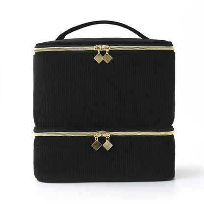 PolishPro – Estuche organizador de esmalte de uñas de doble capa de lujo