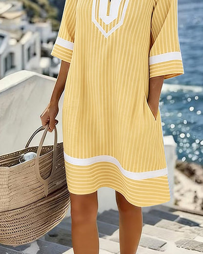 UrbanStripe – Alltagskleid mit Taschen für den Sommer