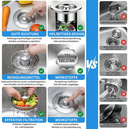 ClogFree - Colador y Tapón de Fregadero