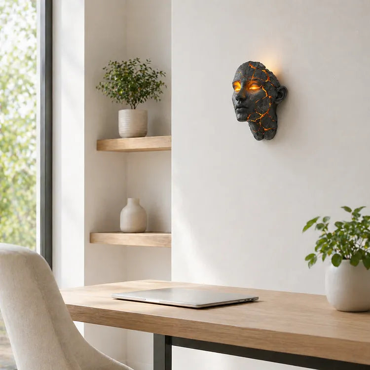 EclipseGaze – Lámpara de pared Ojo Místico