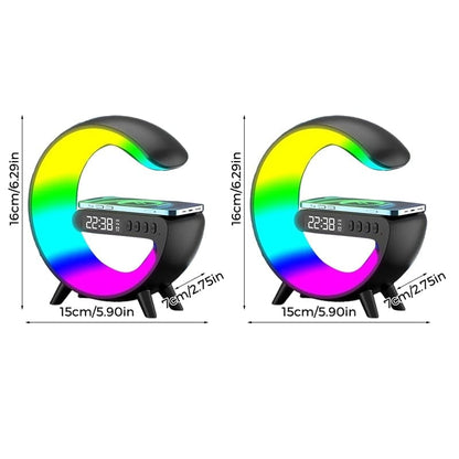 GlowG – Altavoz de carga inalámbrica RGB con forma de G