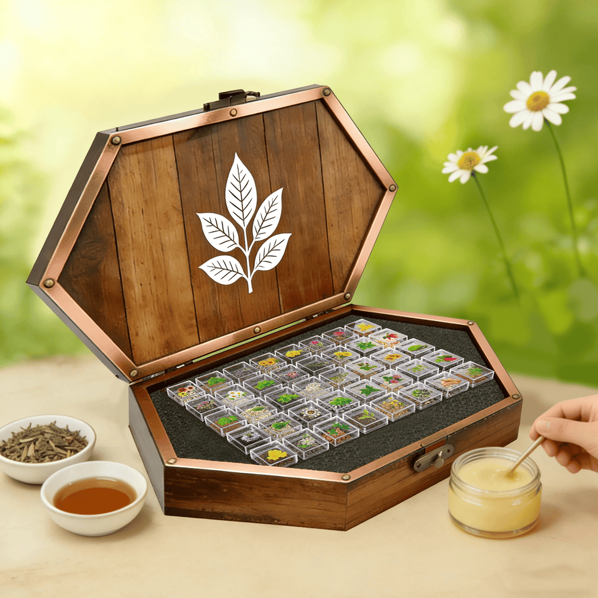 🌿El Cofre de Semillas del Boticario Ancestral: 40 Variedades de Semillas de Hierbas Medicinales 🌱