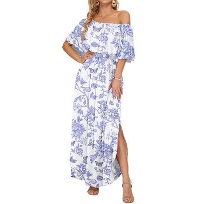 GraceLoom – Vestido Fluido de Hombros