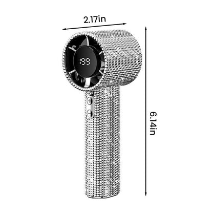 BreezeLux – Luxuriöser, wiederaufladbarer Turbo-Handventilator
