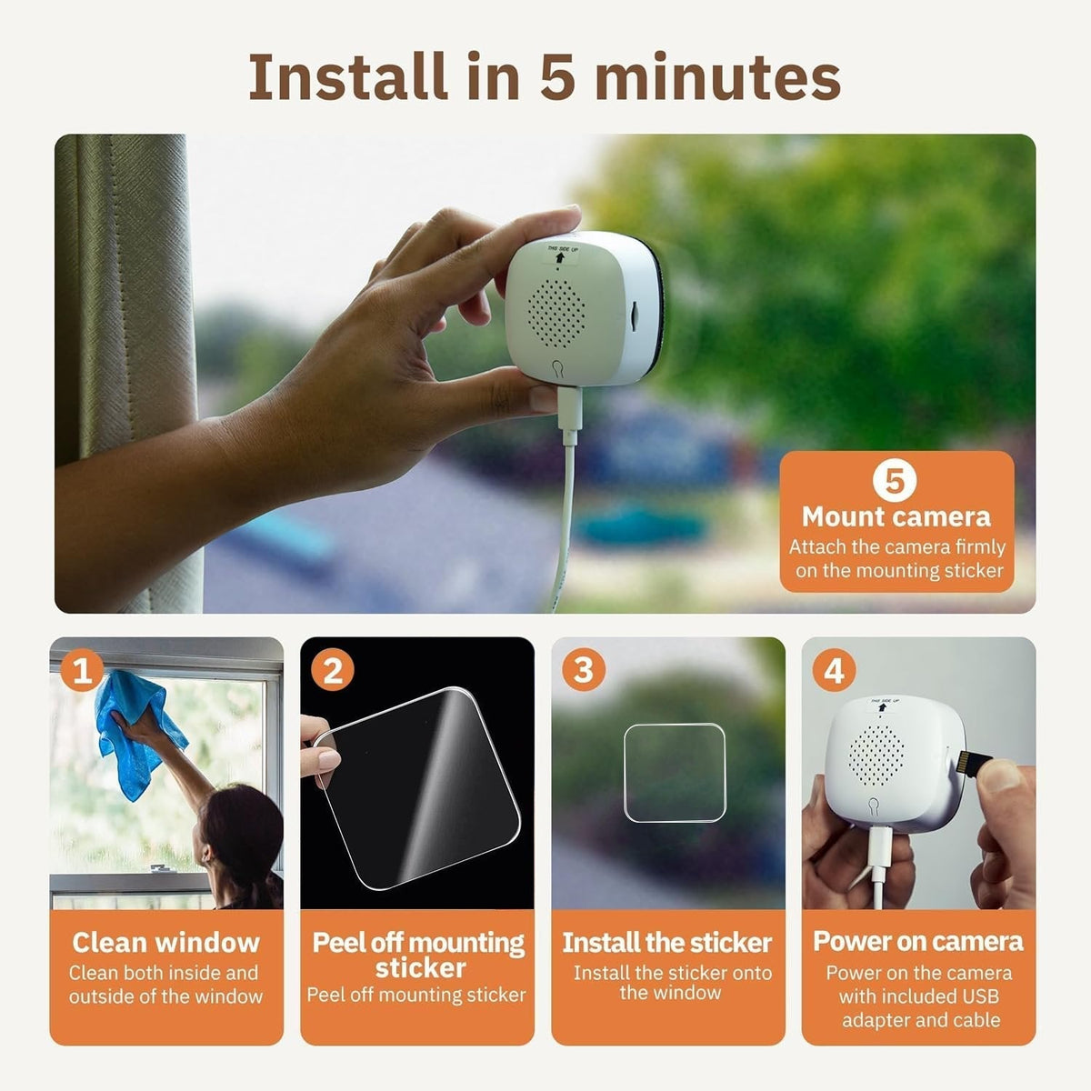 ClearGuard – Ultra HD 2K Smart-Überwachungskamera