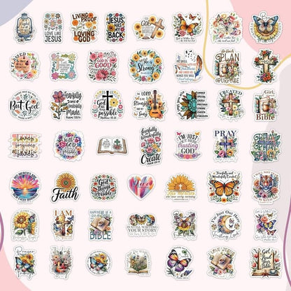 FaithGlow – Inspirierendes Bibel-Aufkleber-Set