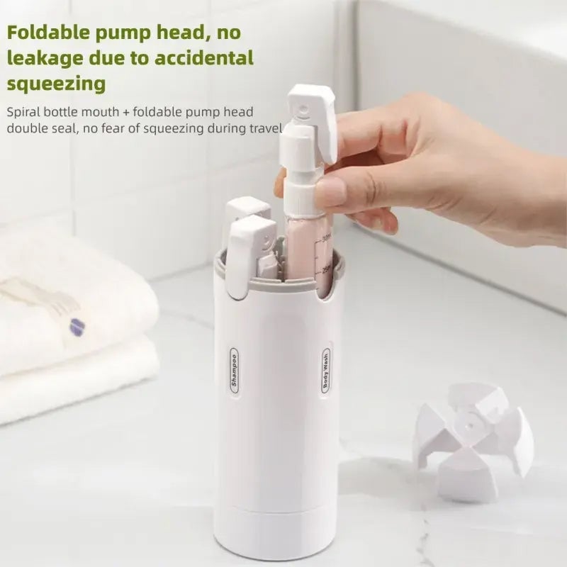 SwiftPour – Auslaufsicherer 4-in-1 Reise-Spender