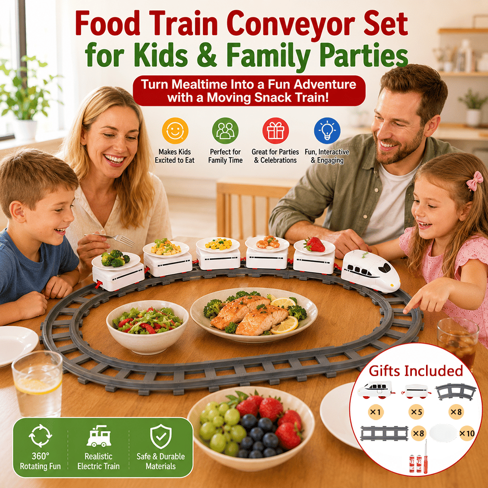 FunRail – Servierset mit rotierendem Essenszug