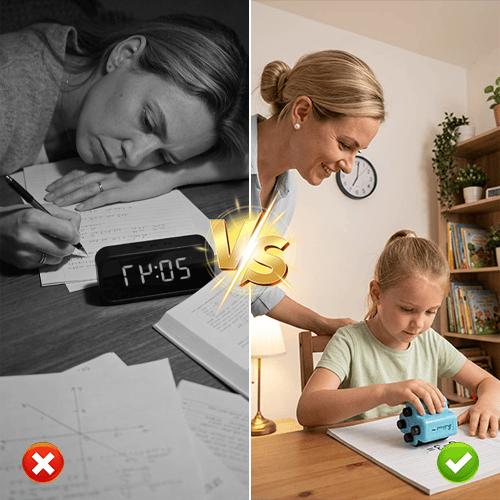 EduRoll – 4-in-1 Mathe-Übungs-Rollstempel-Set
