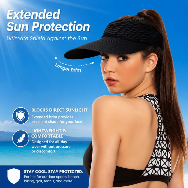 BreezeShade – Gorra abierta de protección solar para mujer